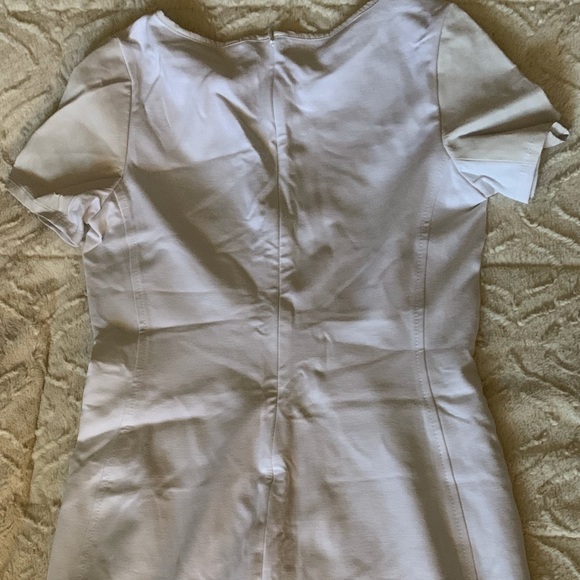 NWT BR Leather Sleeve Dress - Picture 8 of 11
